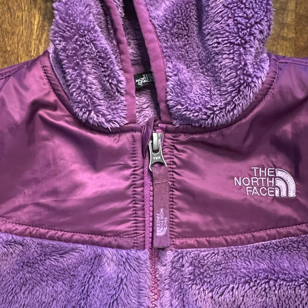 The North Face Kids Purple Fleece Hoodie 6t / 5t - Picture 2 of 9